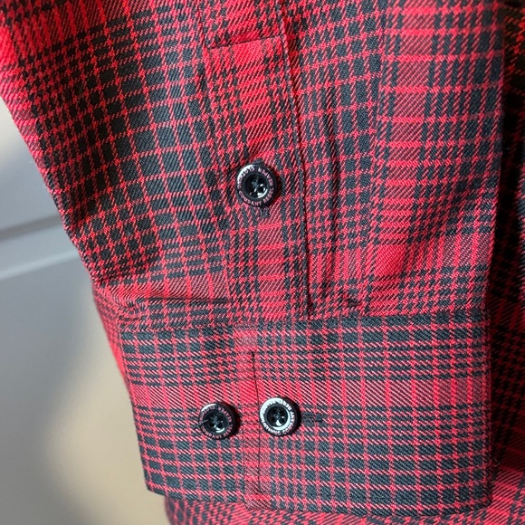 Rebel Reaper Salem Button-Down Red & Black Flannel Shirt Men XL Limited Release - Picture 6 of 6